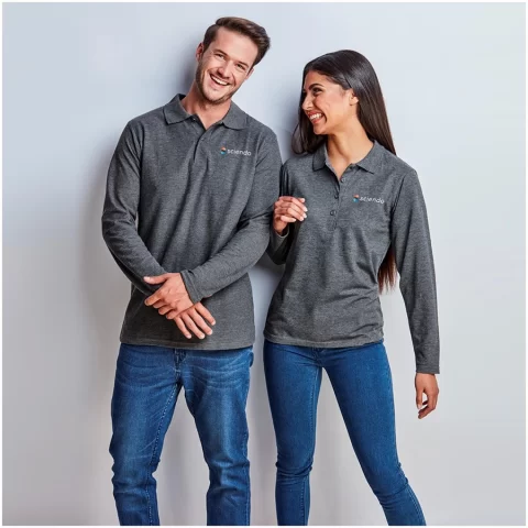 Couple wearing long sleeve shirts